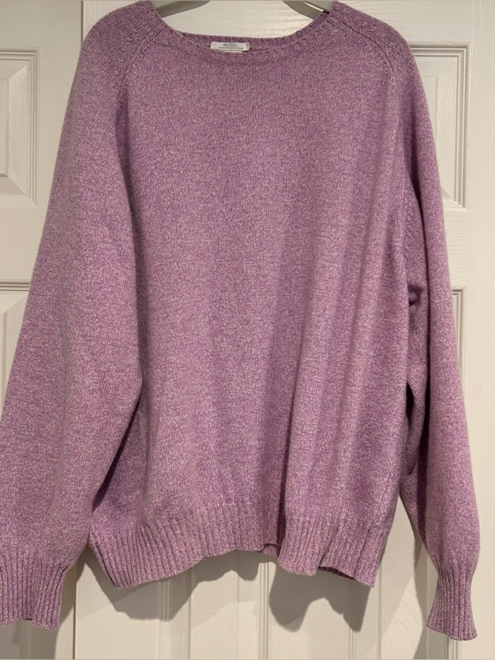 de Lisi Cozy Lilac Crewneck Sweater cashmere size XL